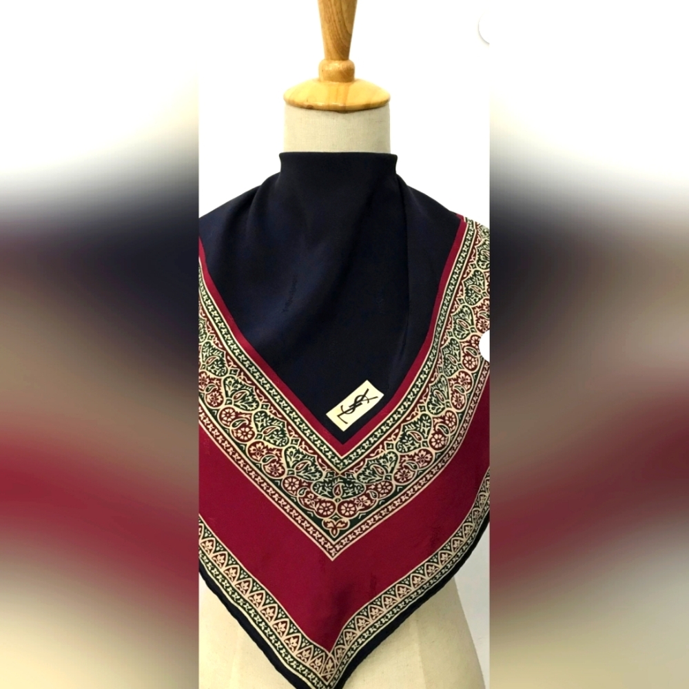 YSL silk scarf